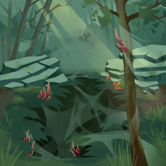Illustration - Spiderweb Chasm